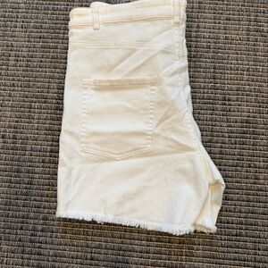 American Eagle Outfitters Cream Jean Shorts